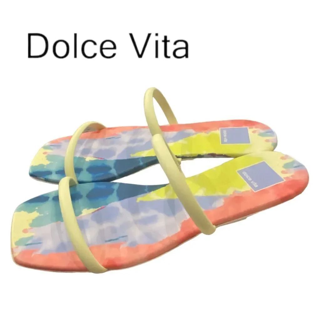 DOLCE VITA Womne's Funfetti Stella Slide Sandals NEW 9.5